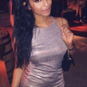 Silver Cocktail Bodycon Dress